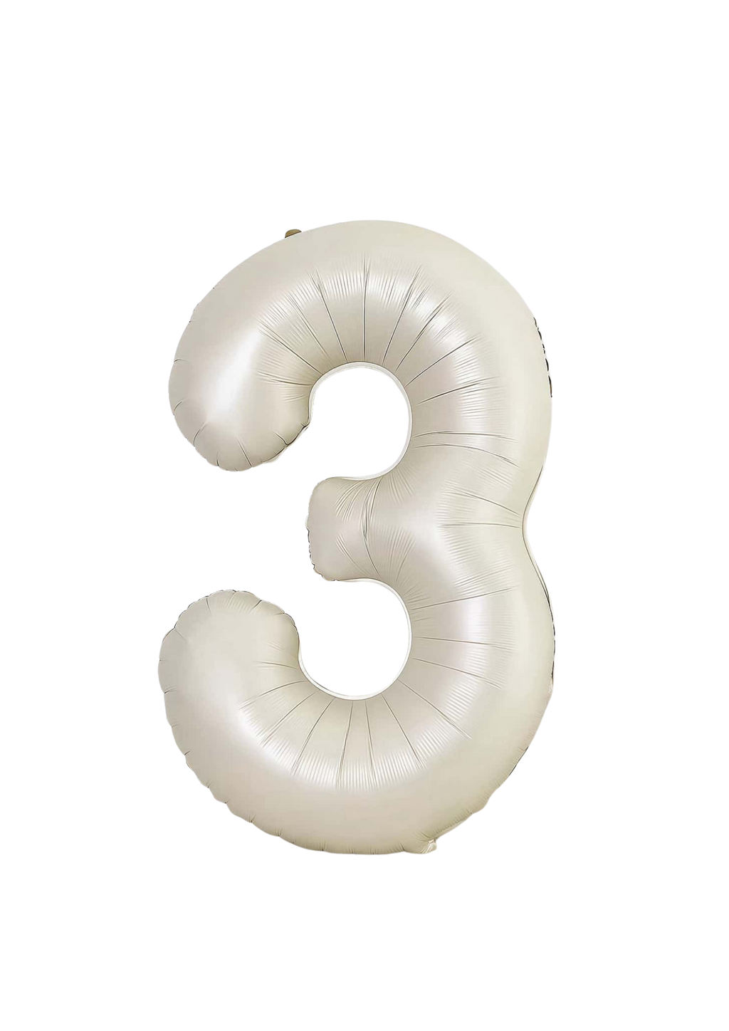 beige number foil helium balloon for birthday celebration, Demuse Balloon KL