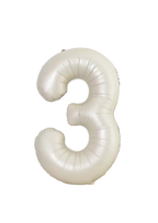 beige number foil helium balloon for birthday celebration, Demuse Balloon KL