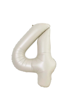 beige number foil helium balloon for birthday celebration, Demuse Balloon KL