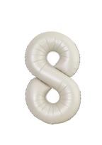 beige number foil helium balloon for birthday celebration, Demuse Balloon KL