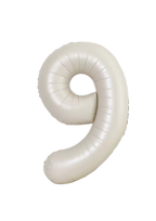 beige number foil helium balloon for birthday celebration, Demuse Balloon KL