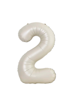 beige number foil helium balloon for birthday celebration, Demuse Balloon KL