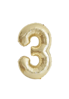 gold number foil helium balloon for birthday celebration, Demuse Balloon KL