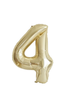 gold number foil helium balloon for birthday celebration, Demuse Balloon KL