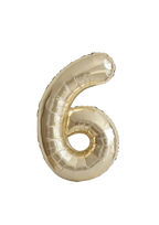 gold number foil helium balloon for birthday celebration, Demuse Balloon KL