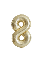 gold number foil helium balloon for birthday celebration, Demuse Balloon KL