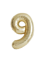 gold number foil helium balloon for birthday celebration, Demuse Balloon KL