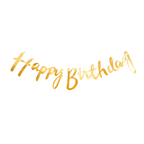 gold birthday banner 