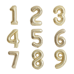 gold number foil helium balloon for birthday celebration, Demuse Balloon KL