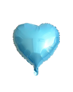light blue heart foil helium balloon by Demuse Balloon, Kuala Lumpur