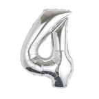 silver number foil helium balloon for birthday celebration, Demuse Balloon KL