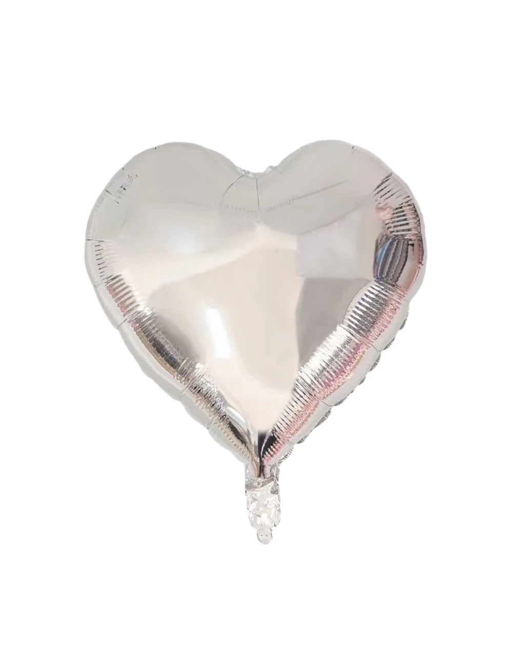 silver heart foil helium balloon by Demuse Balloon, Kuala Lumpur