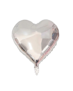 silver heart foil helium balloon by Demuse Balloon, Kuala Lumpur