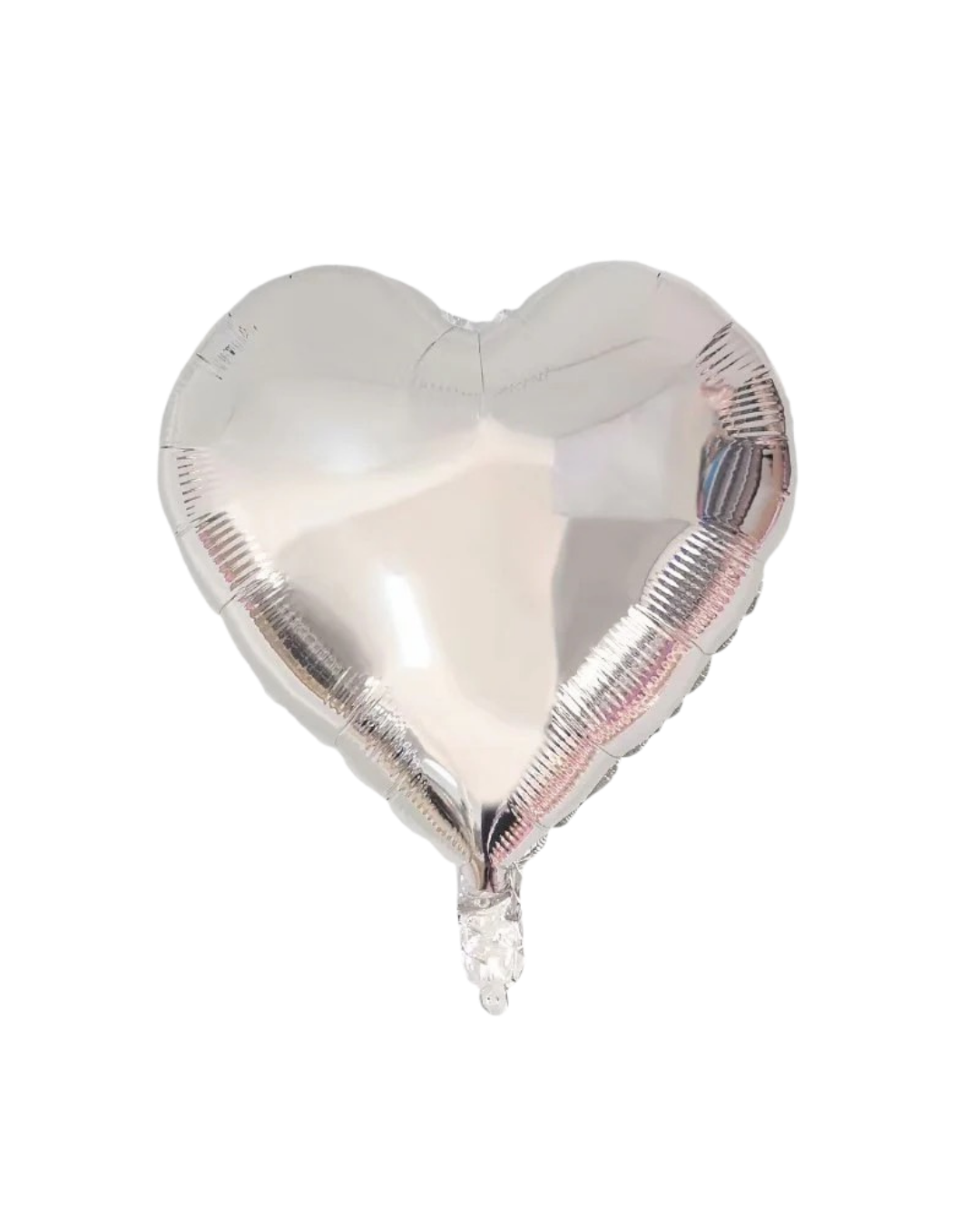 silver heart foil helium balloon by Demuse Balloon, Kuala Lumpur